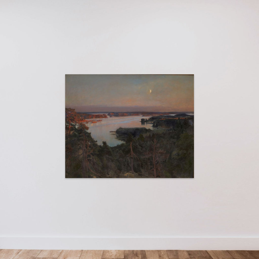 Sommeraften, Haiko-Fjorden unframed — shown to scale