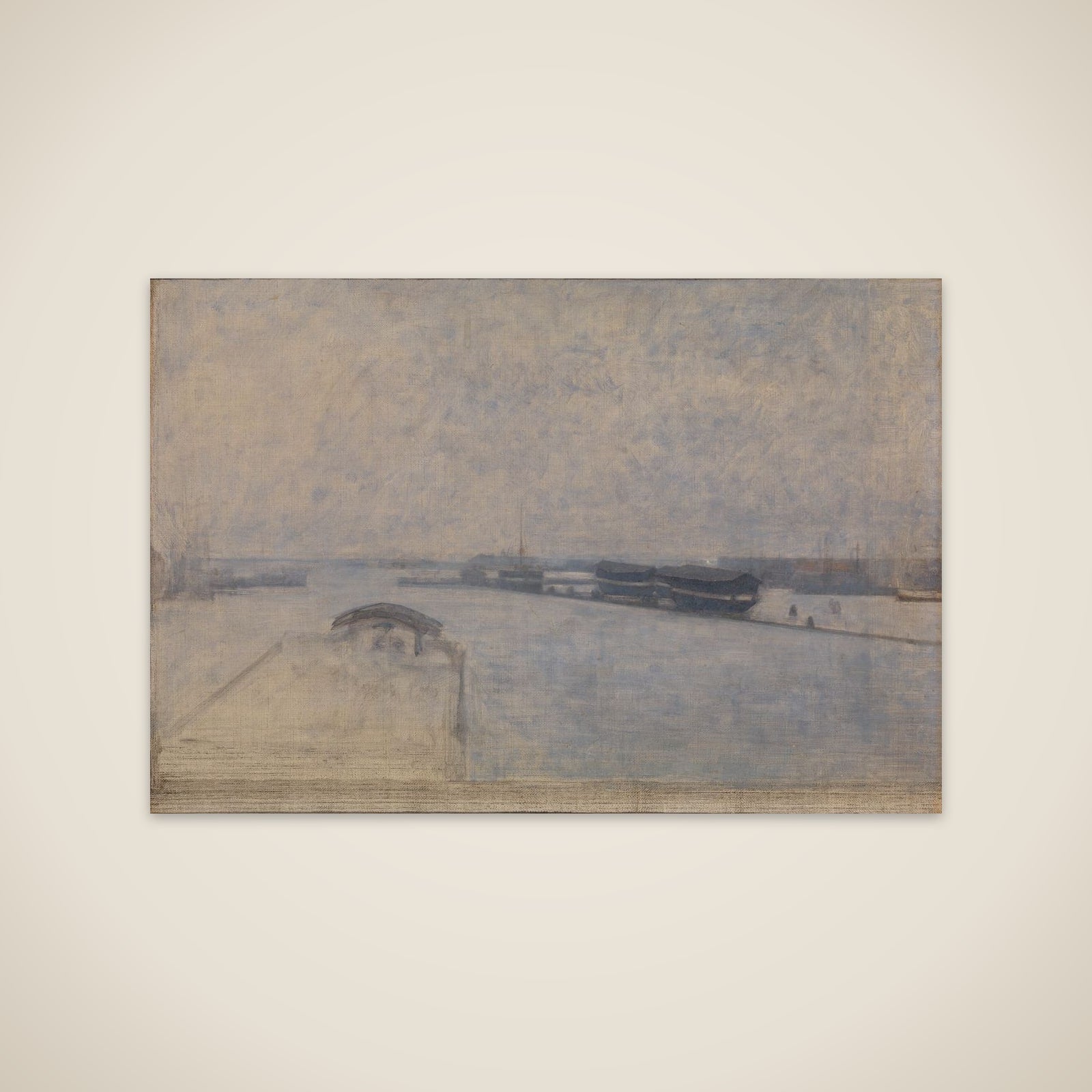 Udsigt fra Kvæsthusgade over Københavns havn unframed print