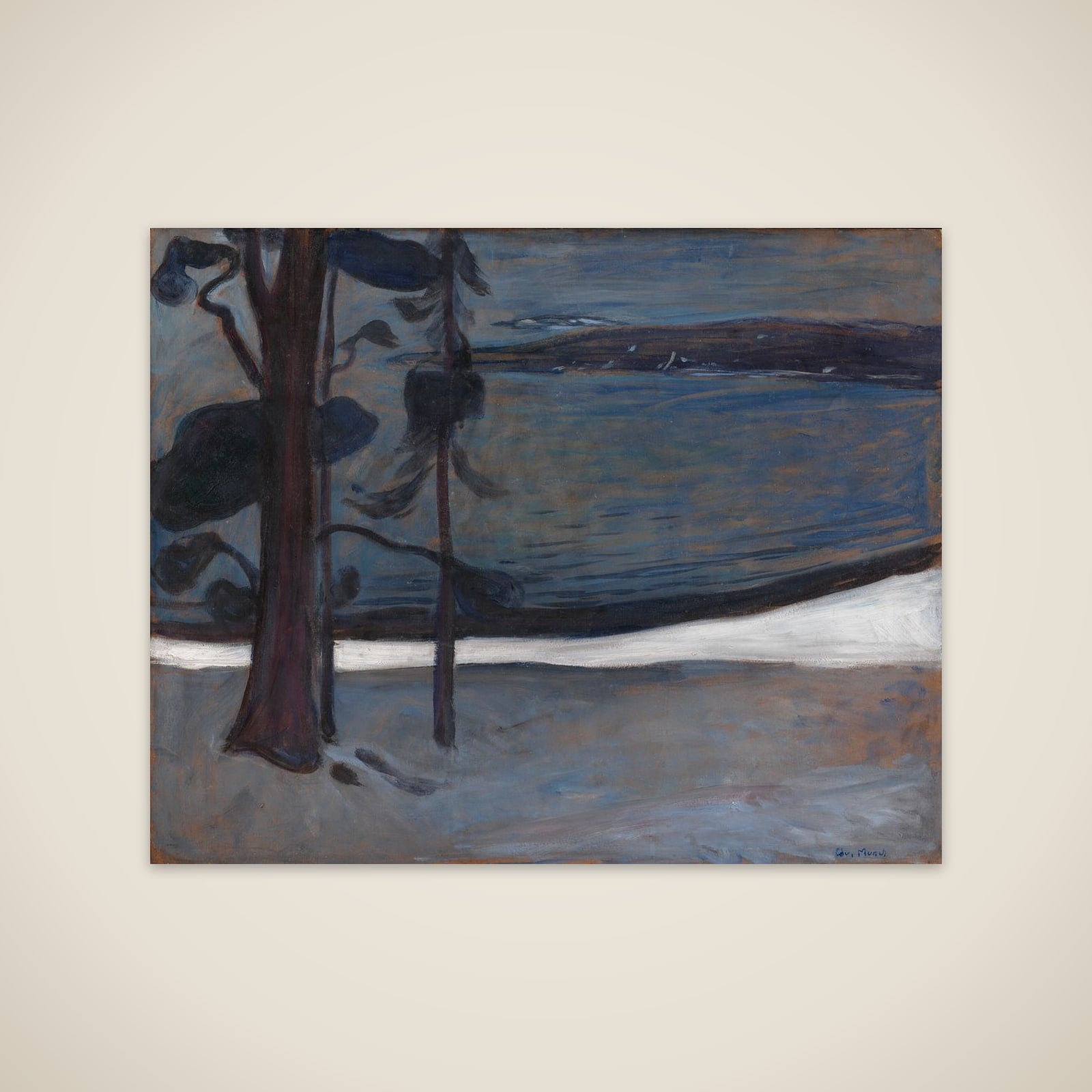 Vinter ved Nordstrand unframed print