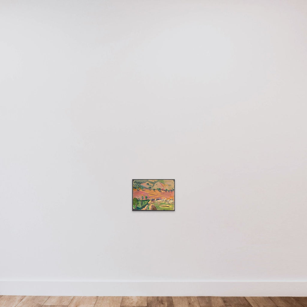 Landskab unframed — shown to scale