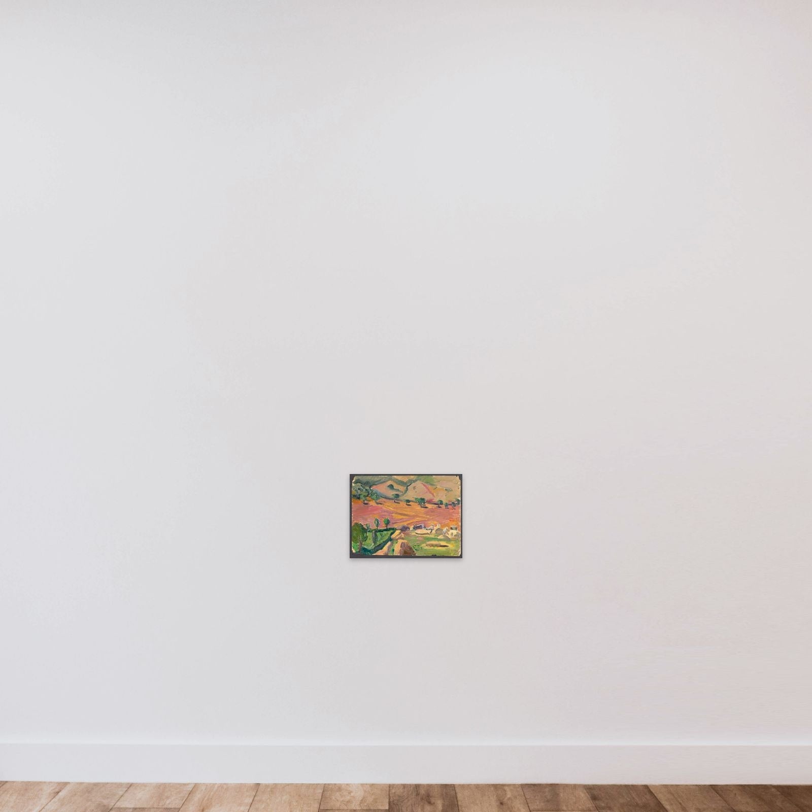 Landskab unframed — shown to scale