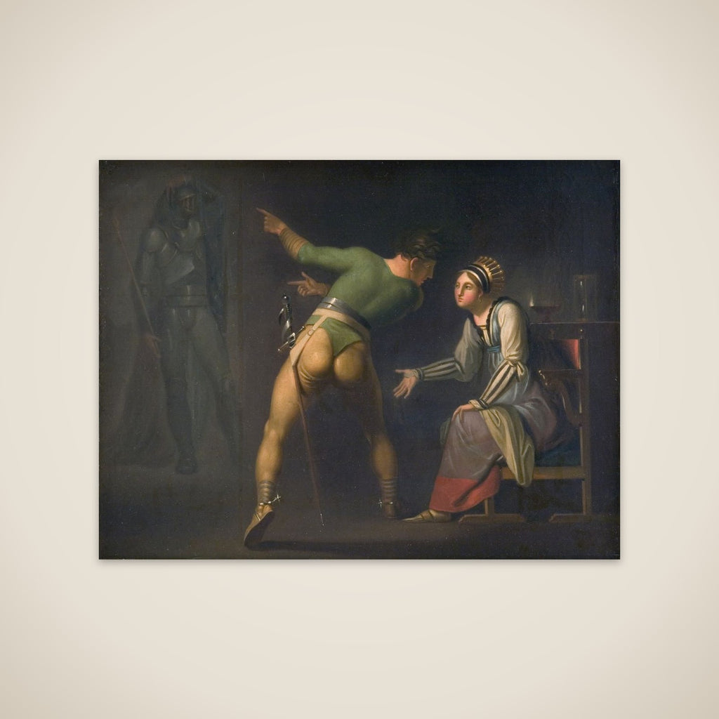Hamlet hos sin moder unframed print