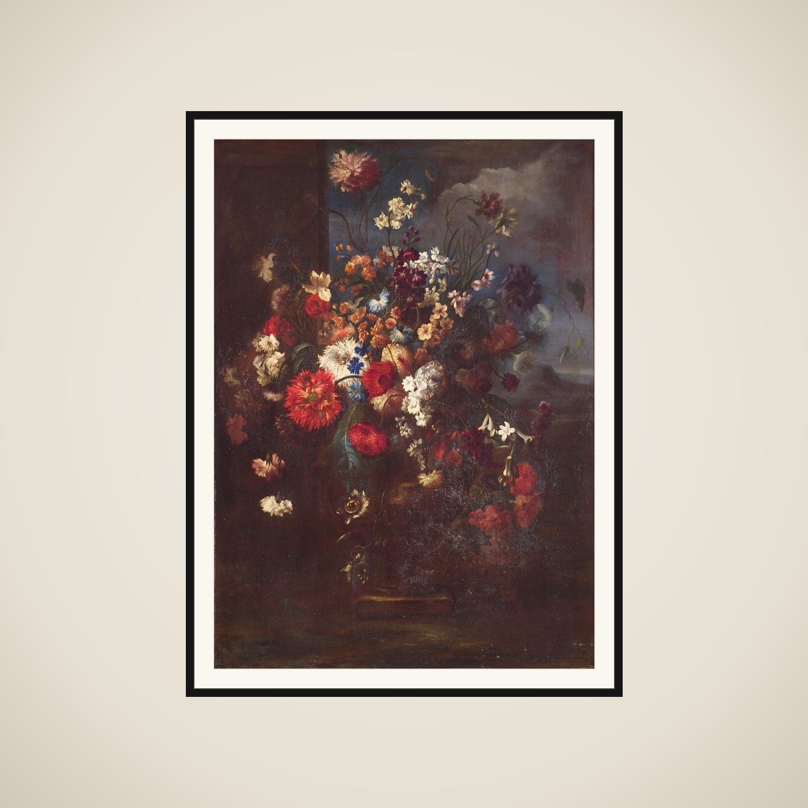 Blomsterstykke framed
