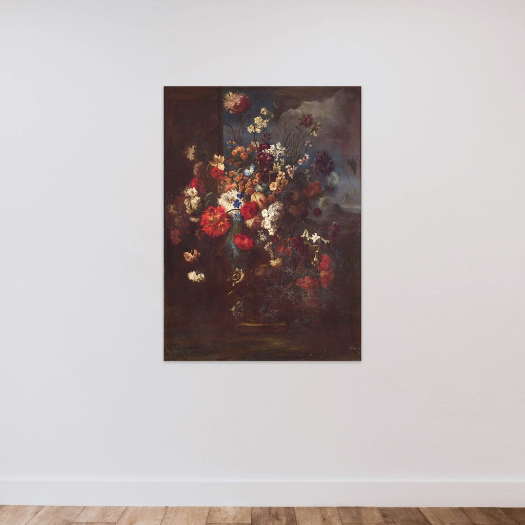Blomsterstykke unframed — shown to scale