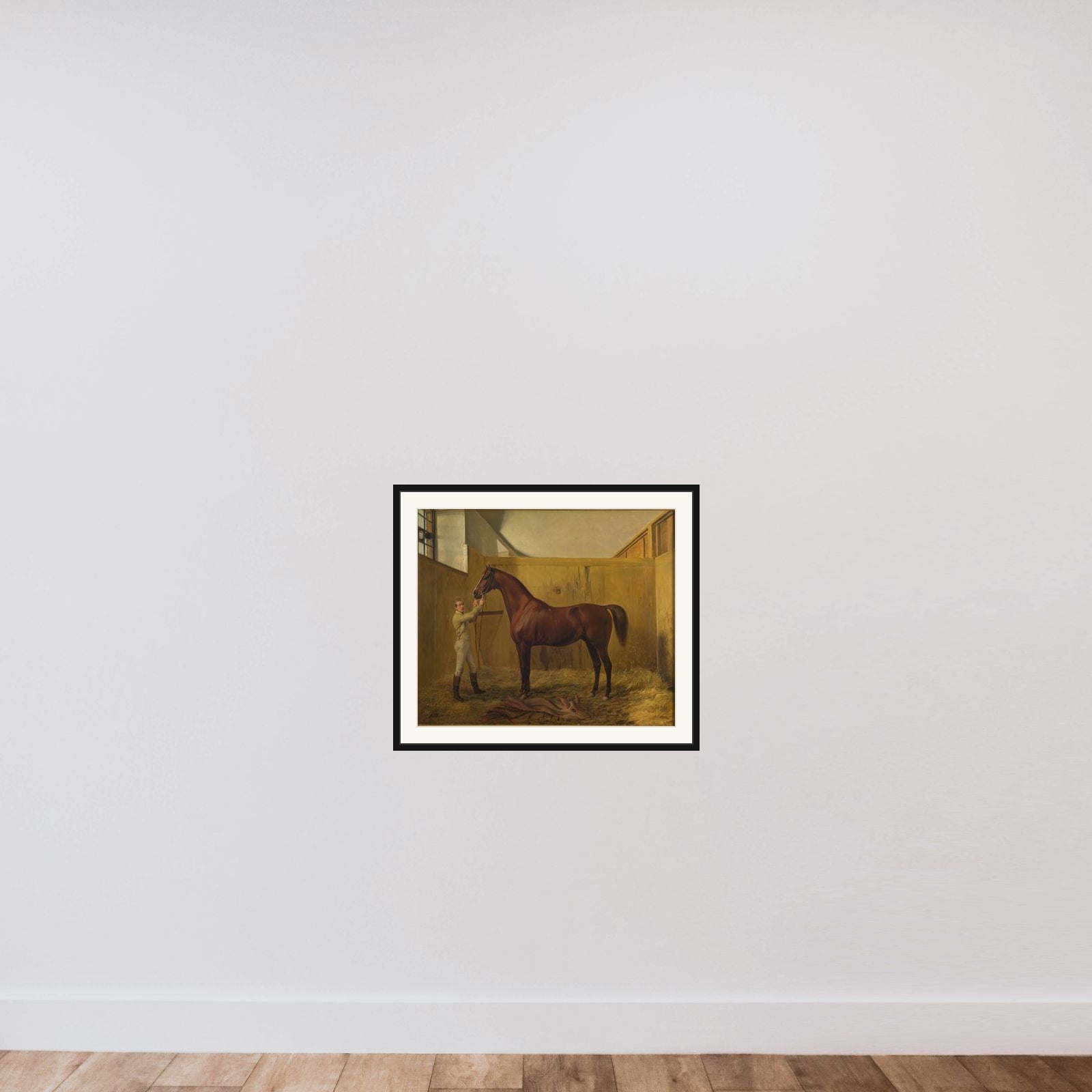 Rubini framed — shown to scale