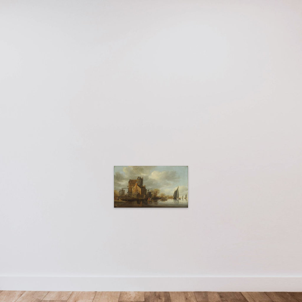 Hollandsk flodprospekt unframed — shown to scale