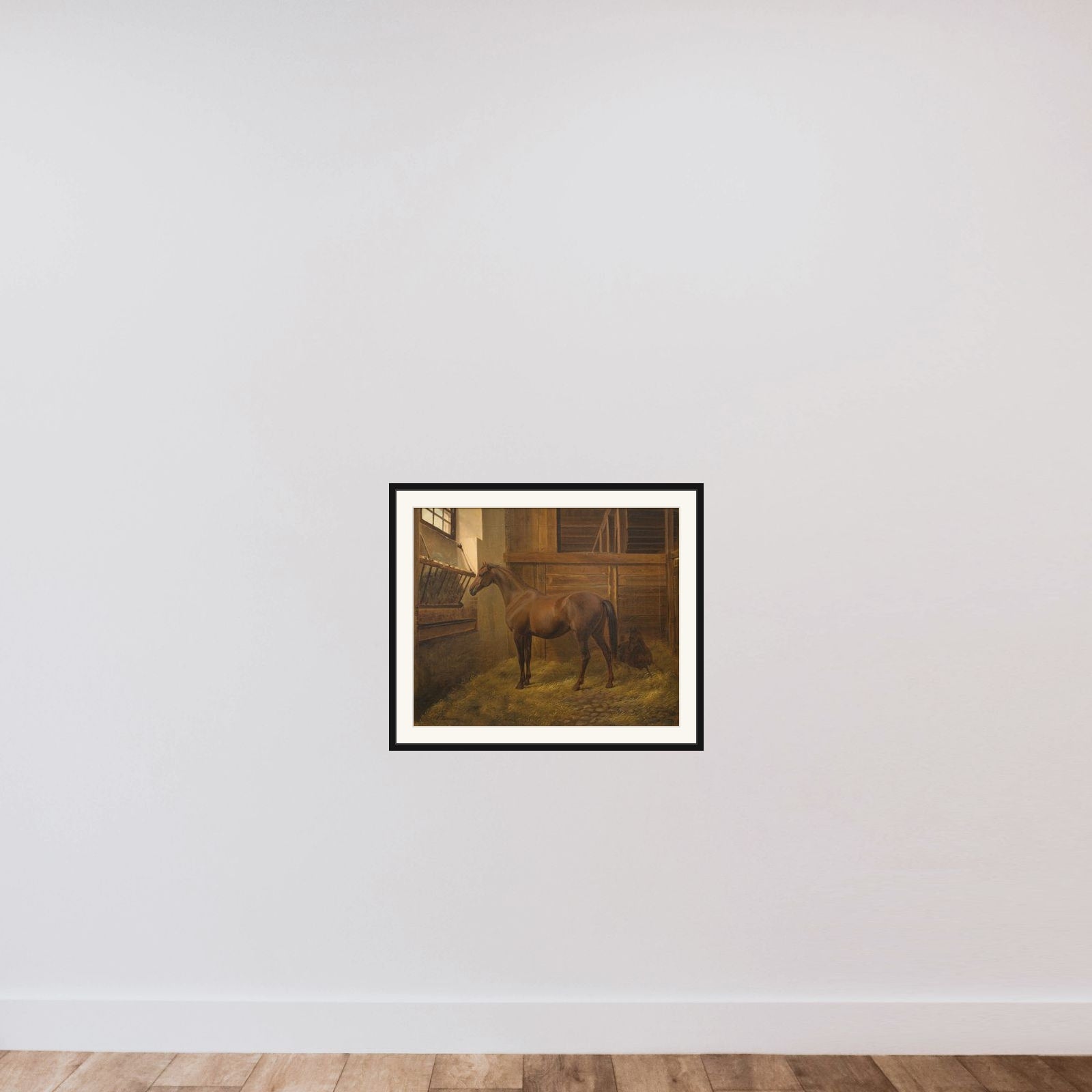 Sabina framed — shown to scale
