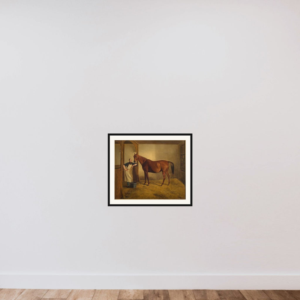 Queen of Saba framed — shown to scale