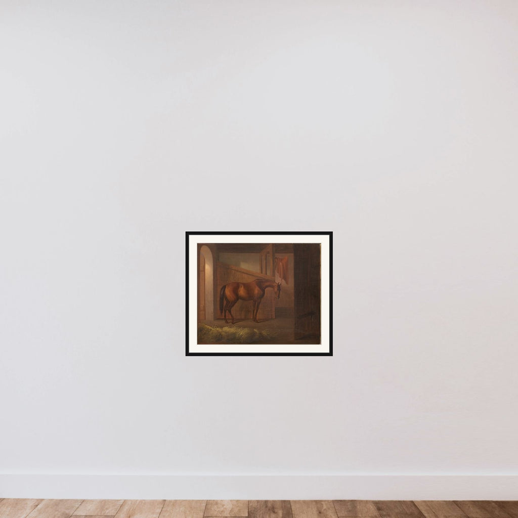 Helga framed — shown to scale