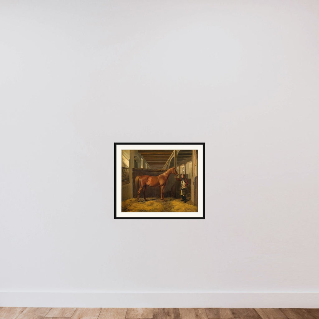 La Danseuse framed — shown to scale
