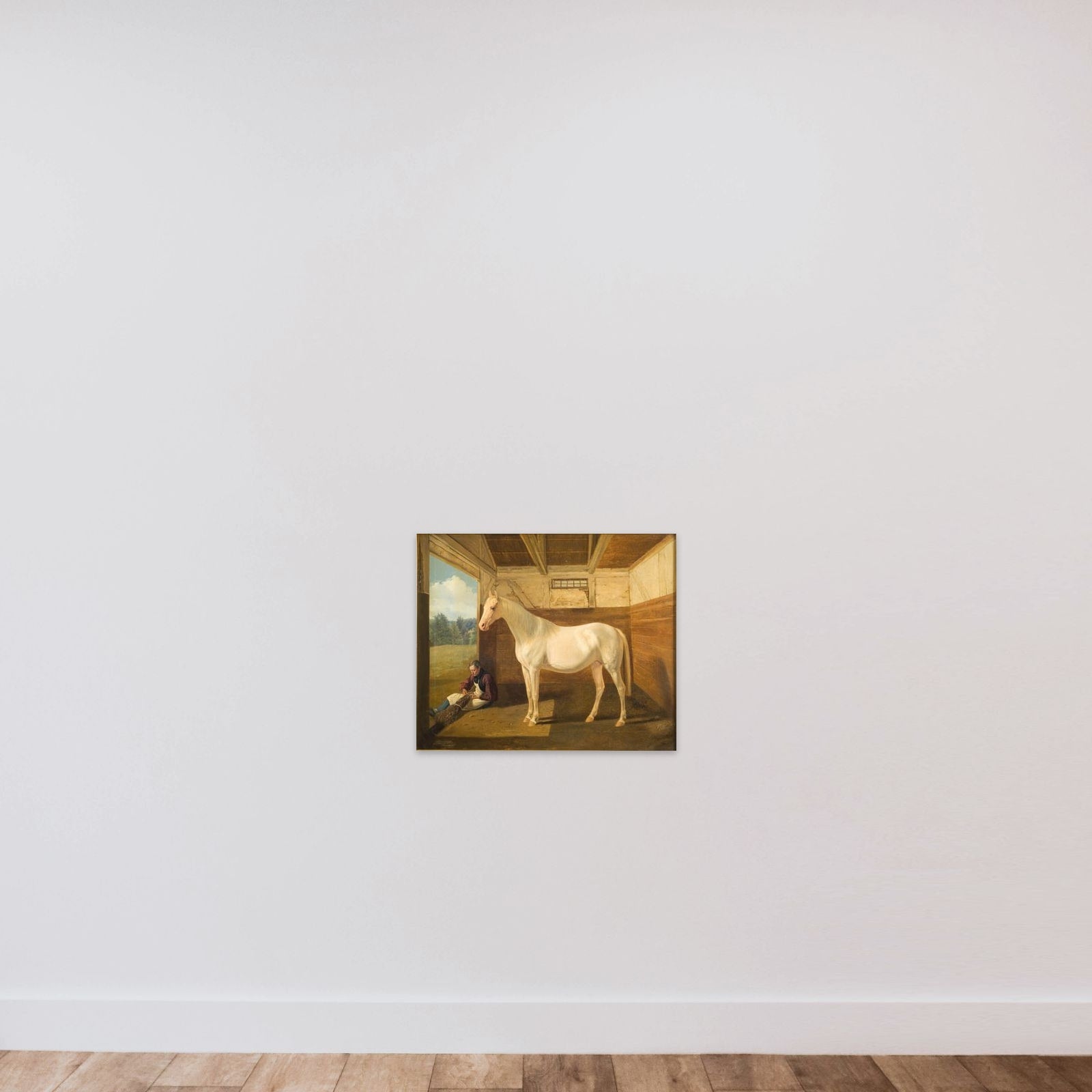 Svanhvide unframed — shown to scale