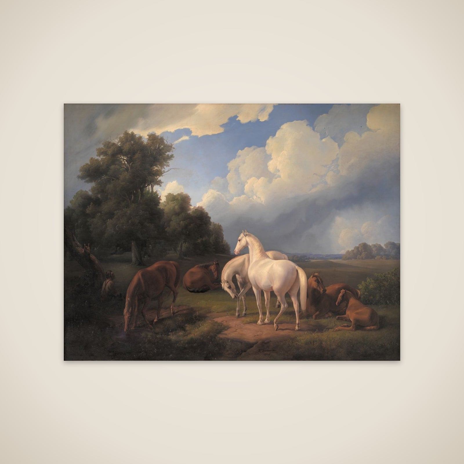 Lucia, Whimsey, Bellona, Hertha, Olga unframed print