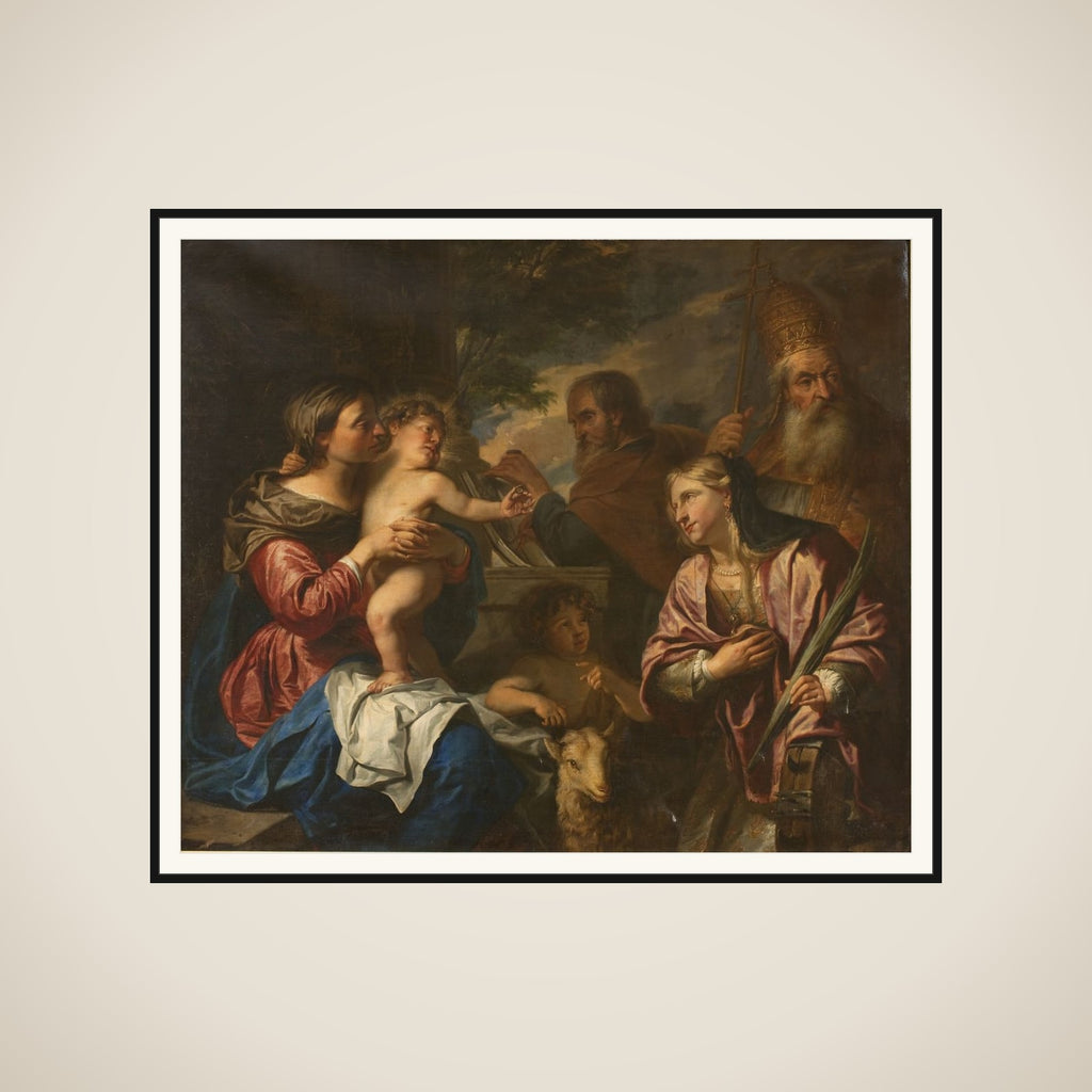 Den hellige Catharinas forlovelse framed