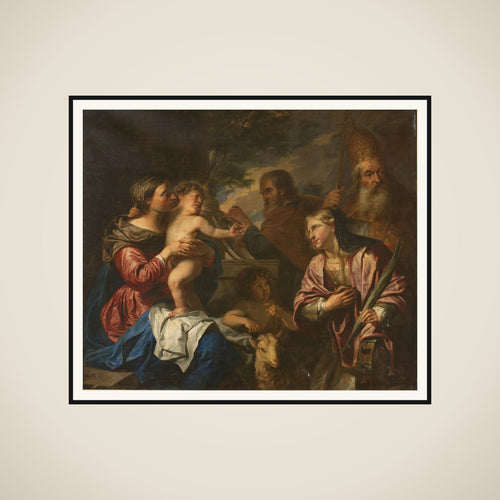 Den hellige Catharinas forlovelse framed