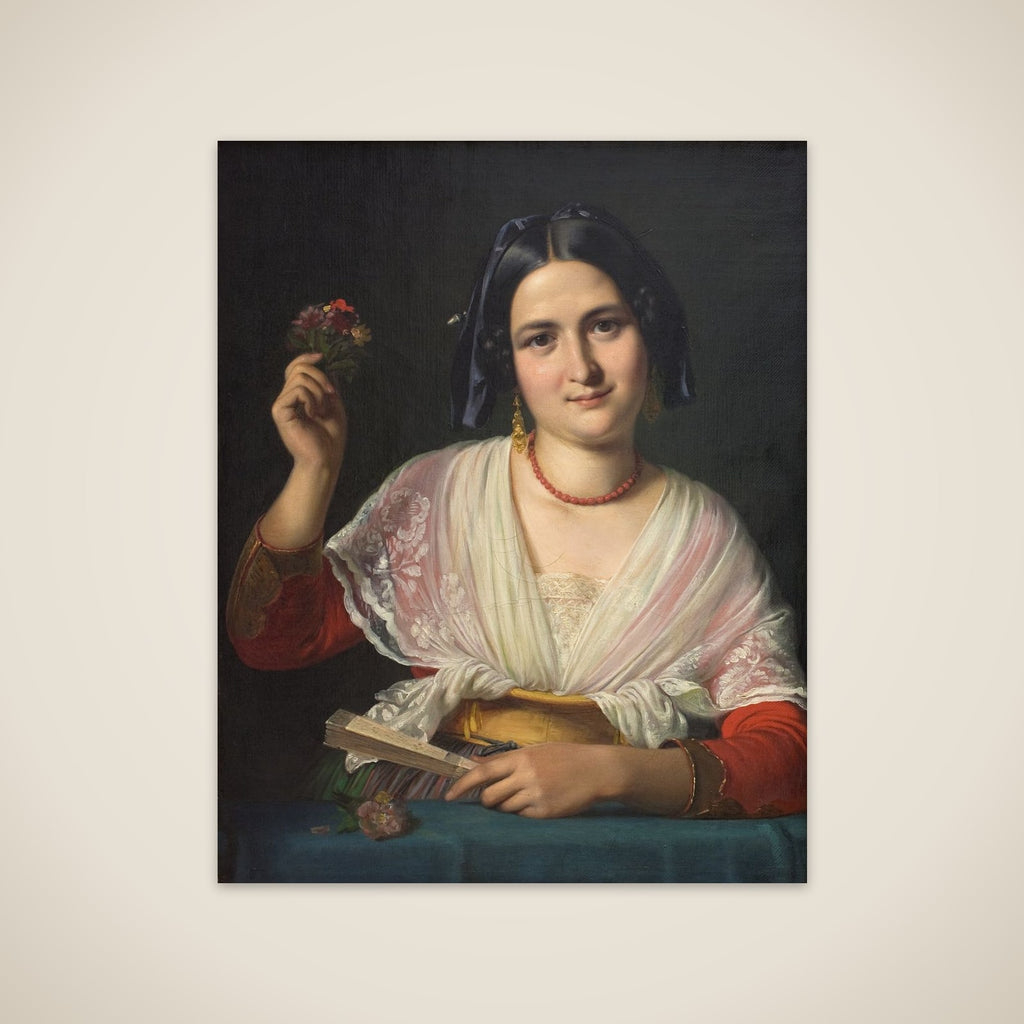 En romerinde i karnevalsdragt unframed print