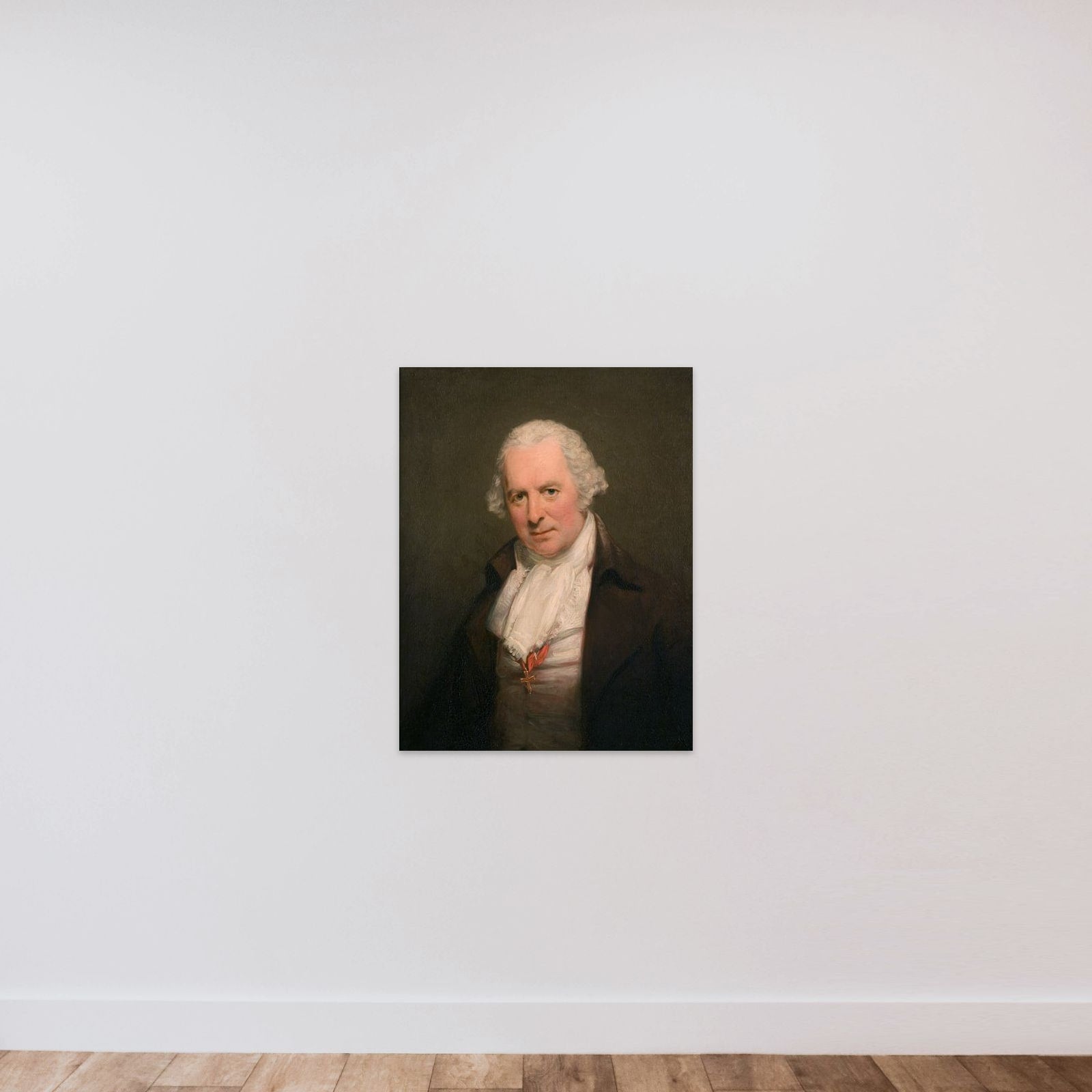 Portræt af tandlægen Bartholomew Ruspini, London (1728-1813) unframed — shown to scale