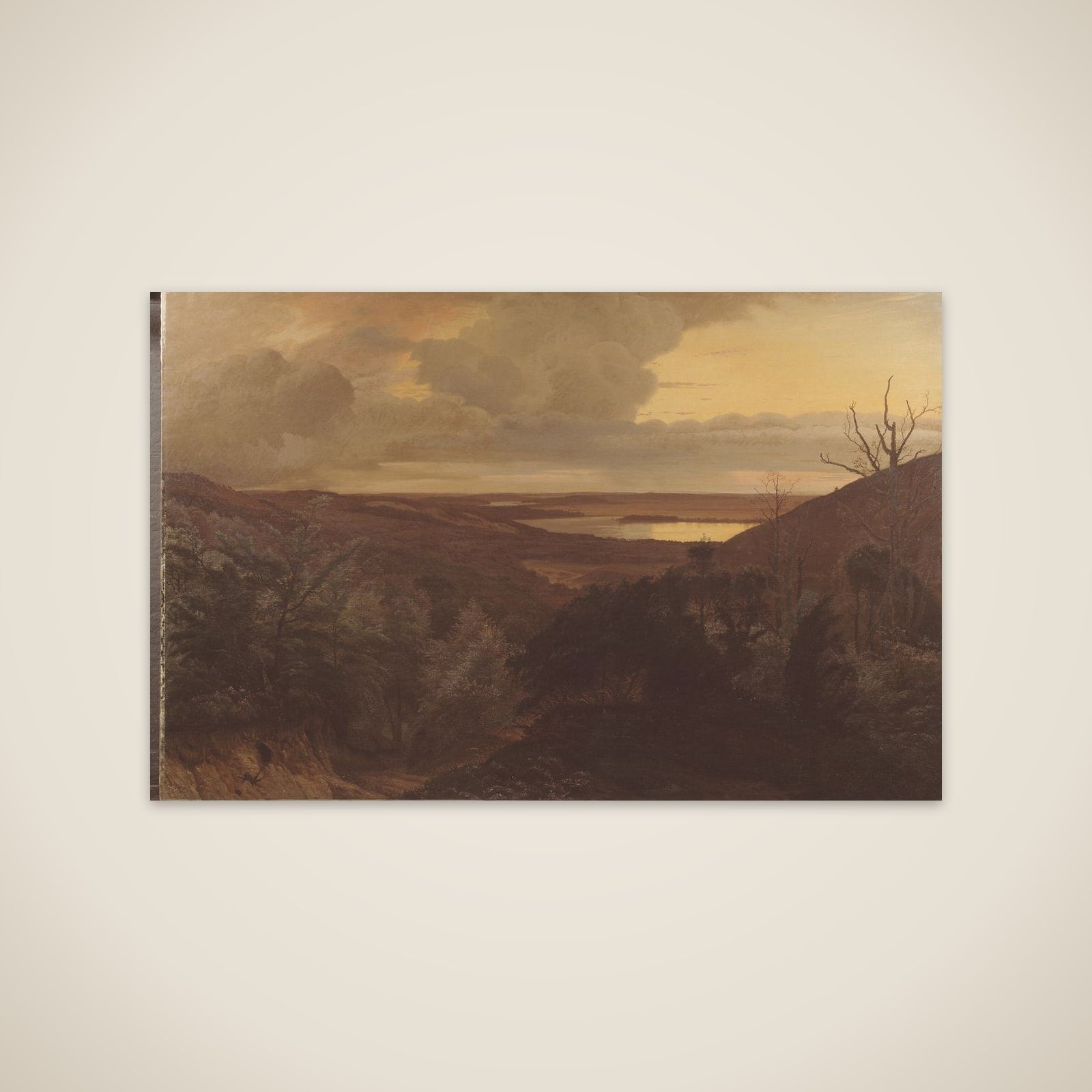 Sildig aften ved Himmelbjerget unframed print