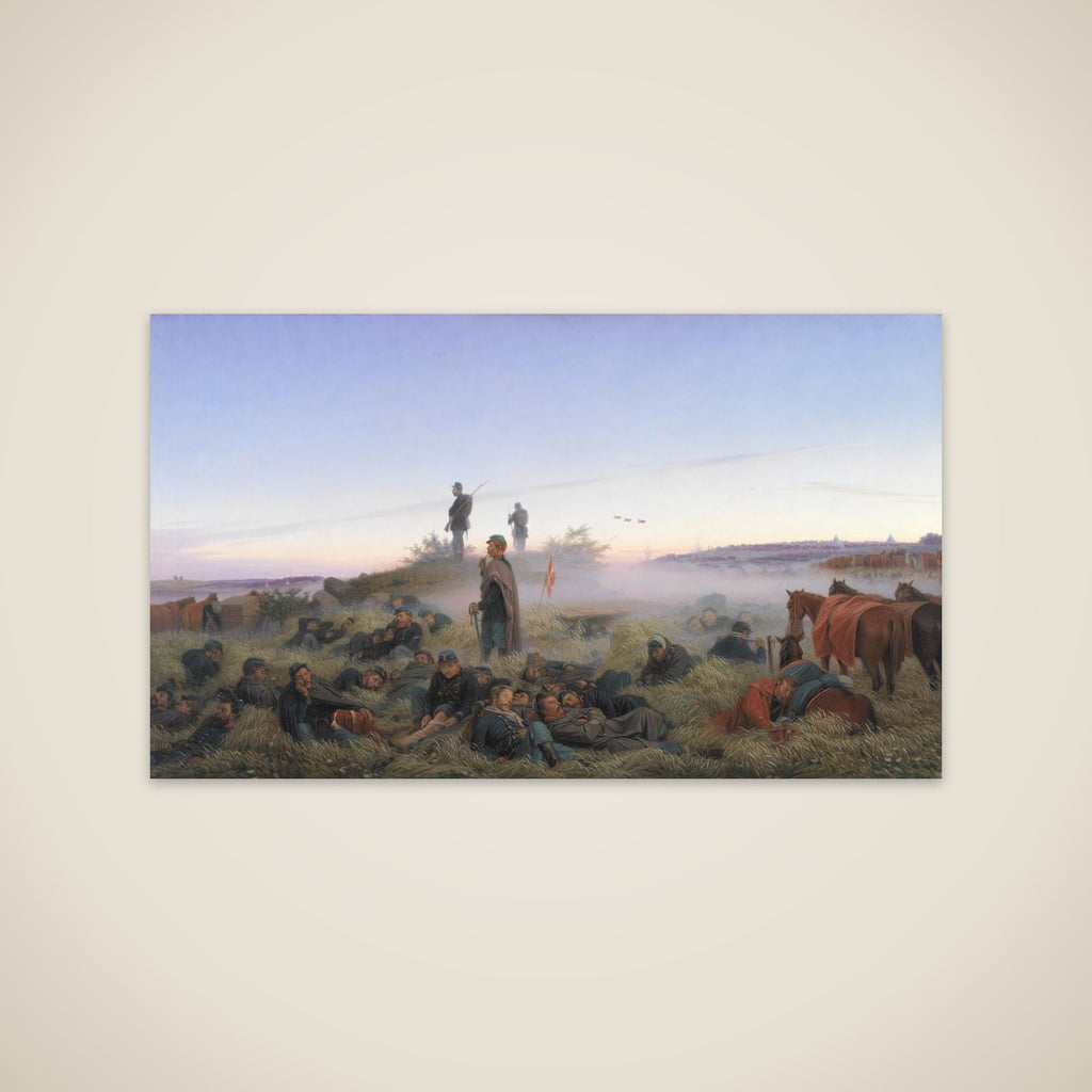 Morgenen efter slaget ved Isted den 25. juli 1850 unframed print