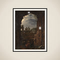 Parti af Colosseum i måneskin framed