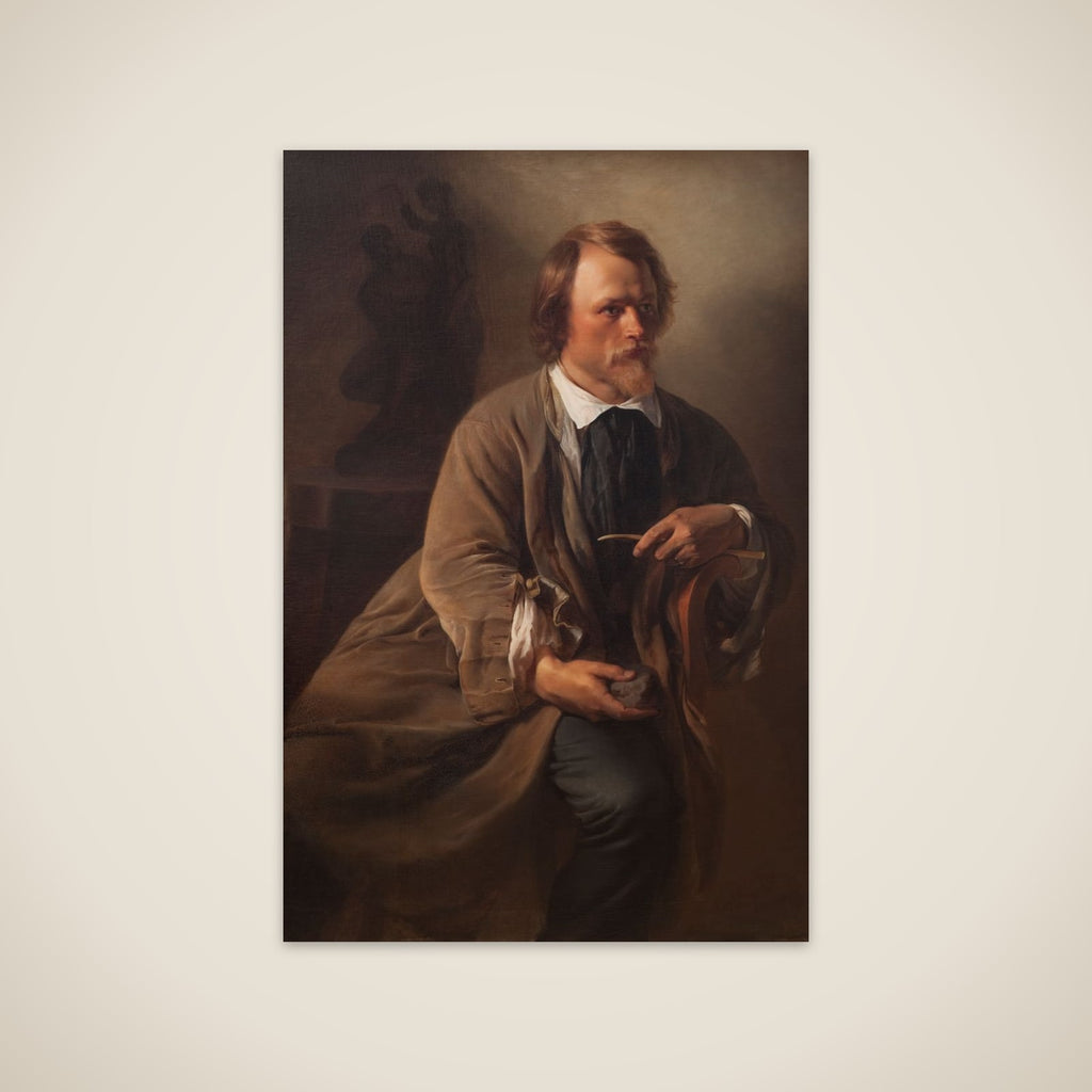 Billedhuggeren Jens Adolf Jerichau, kunstnerens ægtefælle unframed print