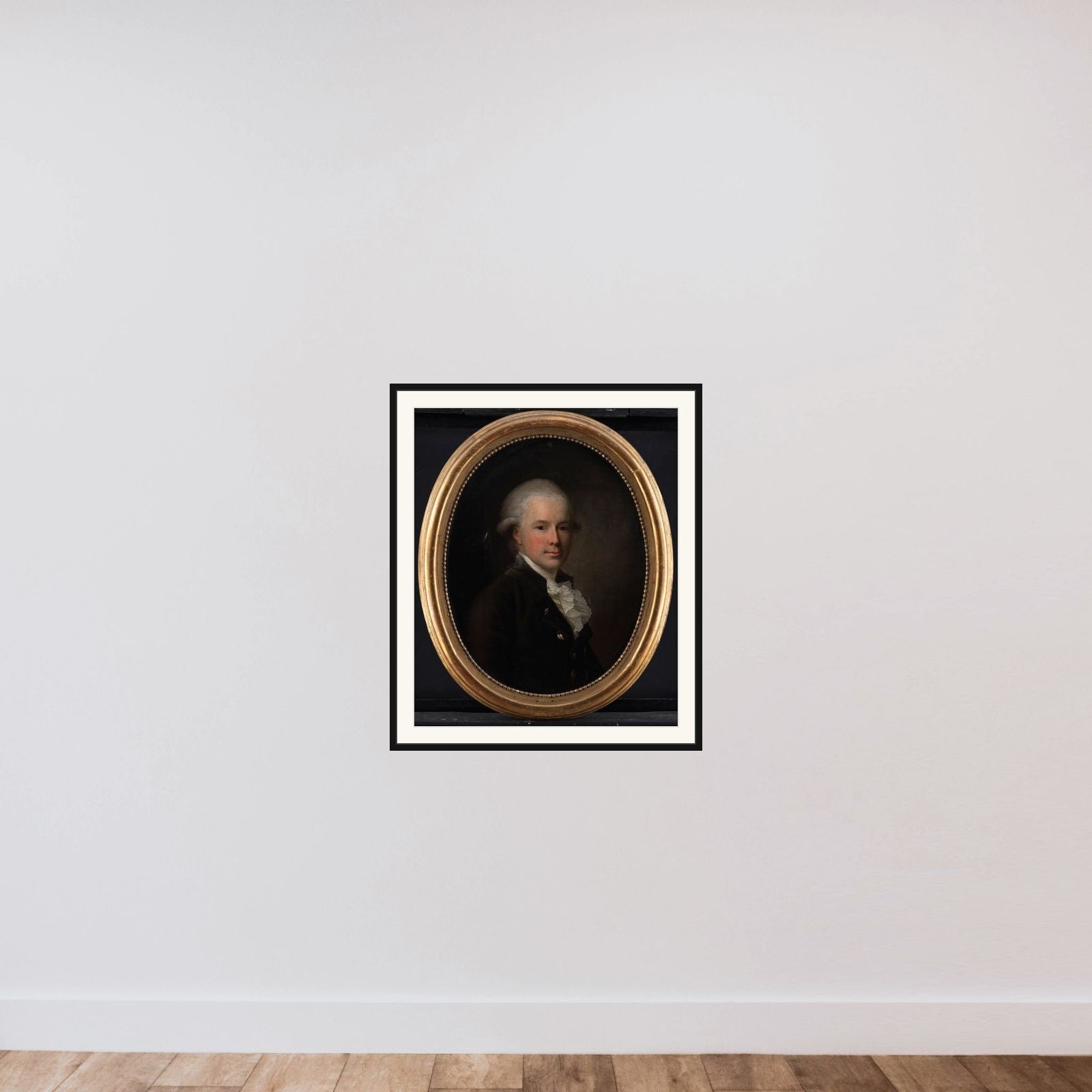 Amtmand, geheimeråd Antoine de la Calmette framed — shown to scale