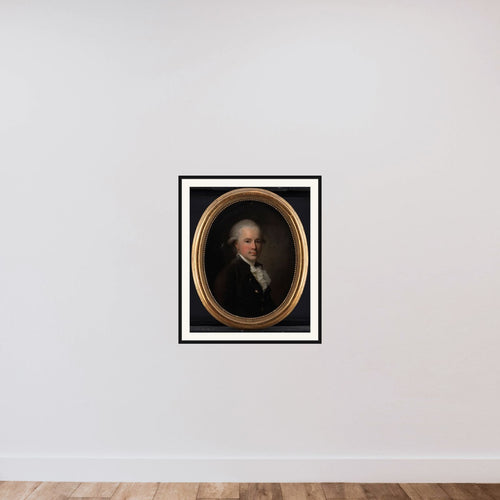 Amtmand, geheimeråd Antoine de la Calmette framed — shown to scale