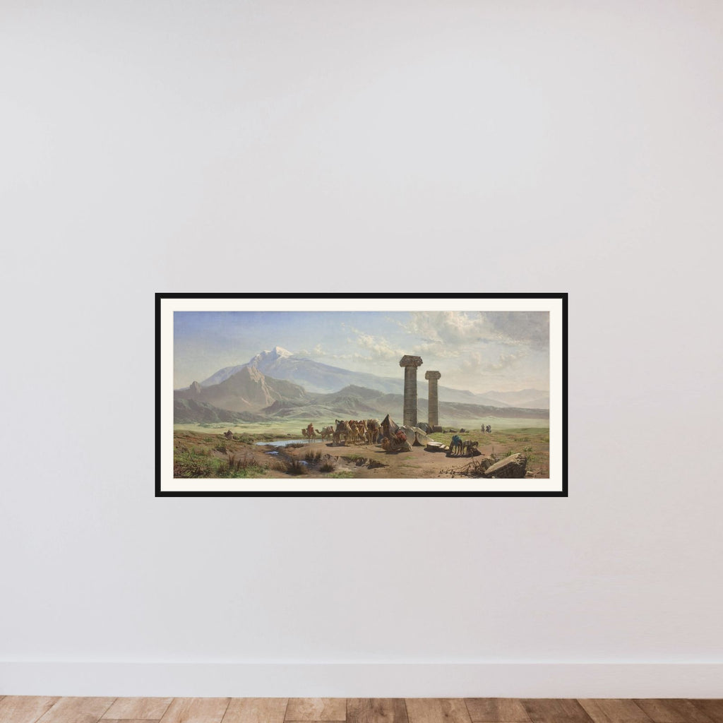 Den lydiske slette i nærheden af Sardes, Lilleasien (Tyrkiet) framed — shown to scale