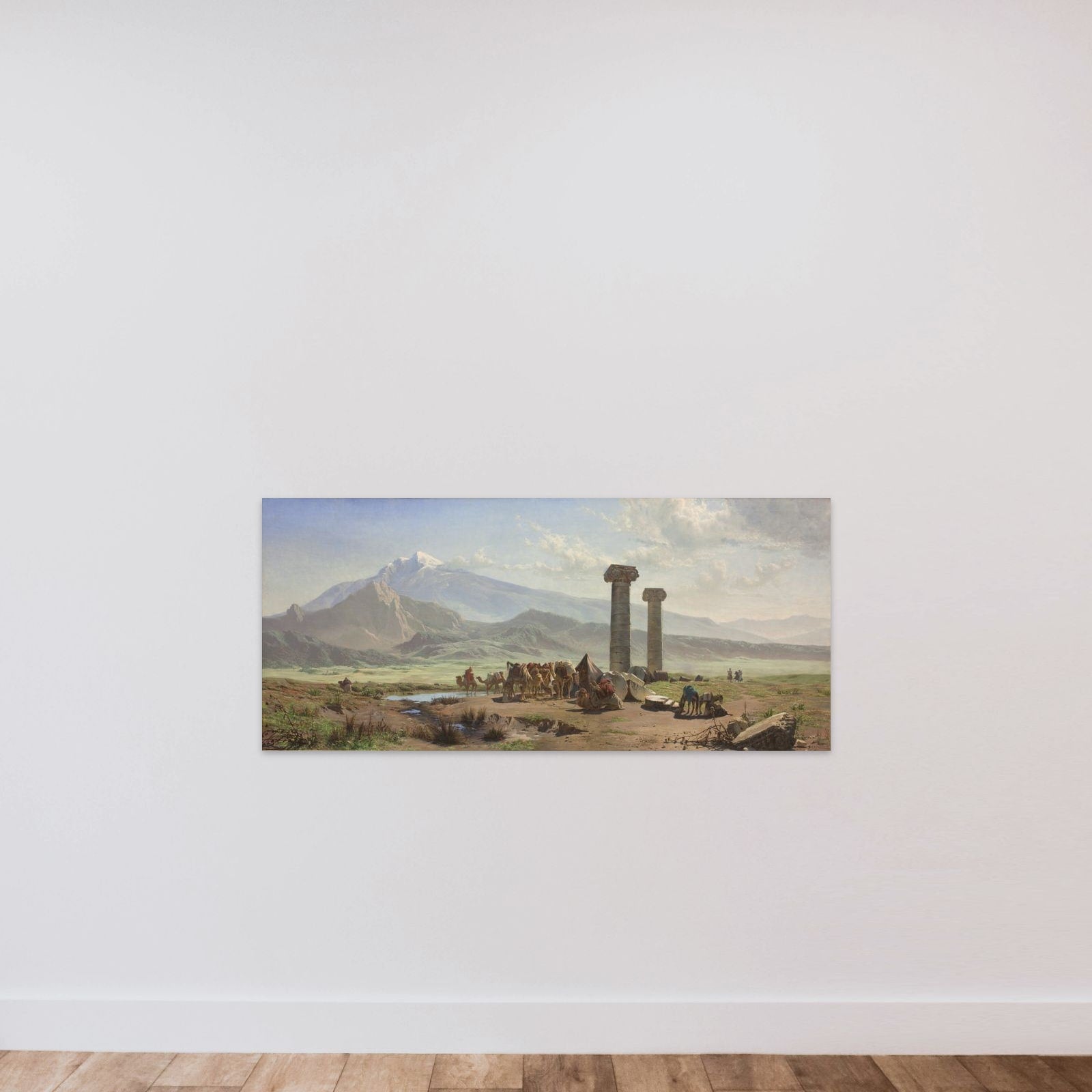 Den lydiske slette i nærheden af Sardes, Lilleasien (Tyrkiet) unframed — shown to scale
