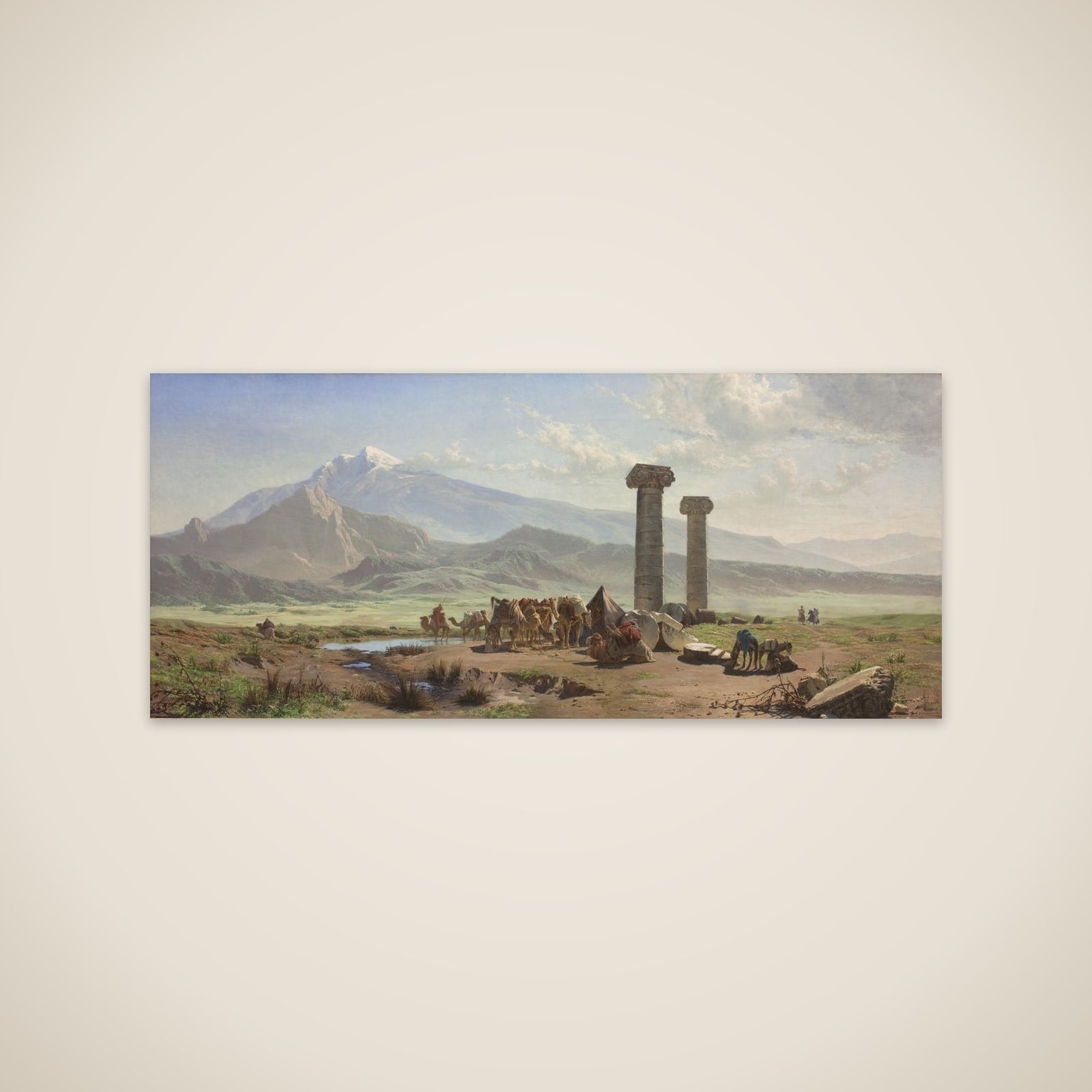 Den lydiske slette i nærheden af Sardes, Lilleasien (Tyrkiet) unframed print