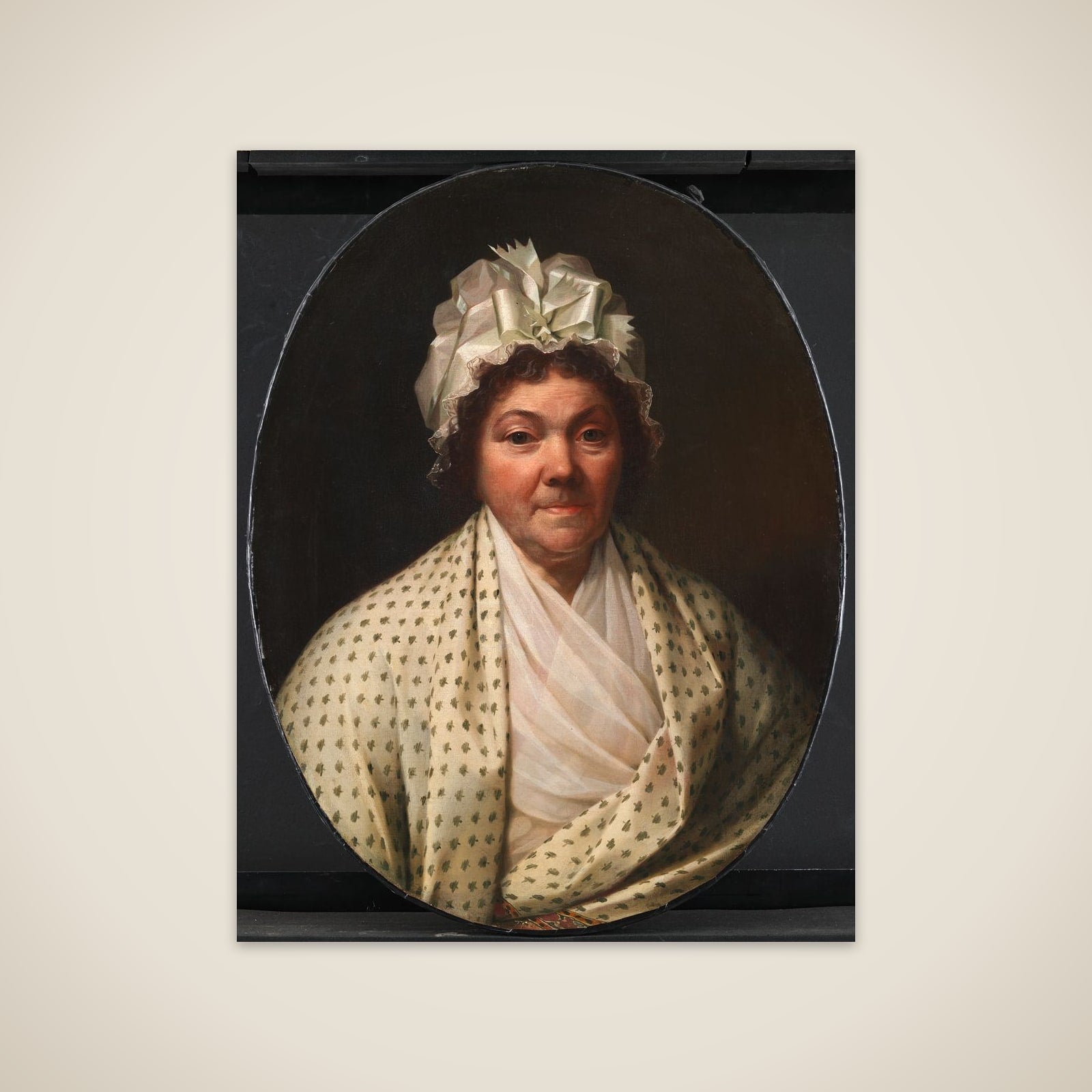 Fru Schouw, enke efter urtekræmmer Schouw, mor til Poul Johan Schouw unframed print