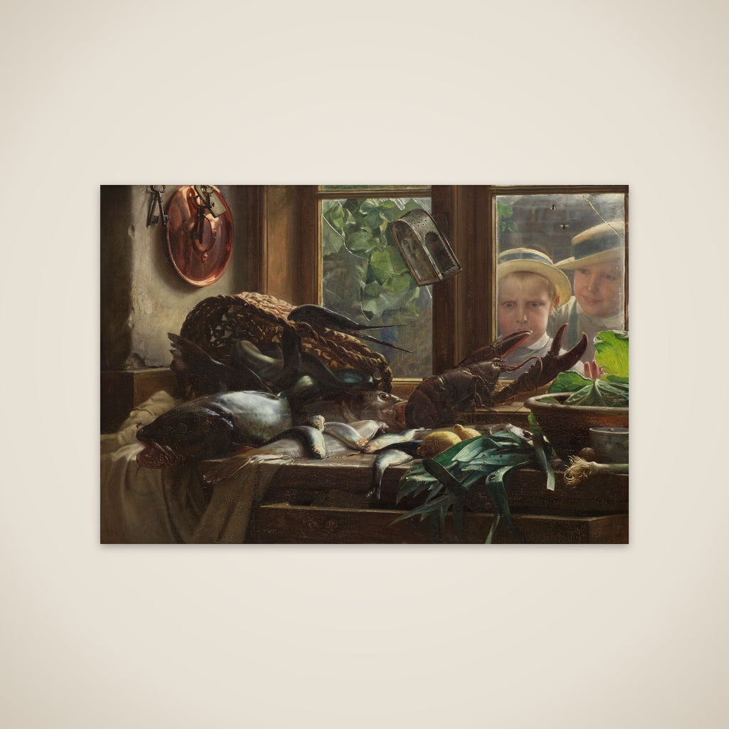 Et køkkenbord unframed print