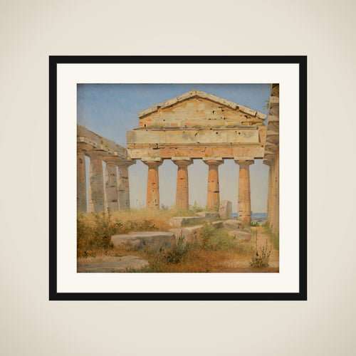 Athenatemplet i Pæstum framed