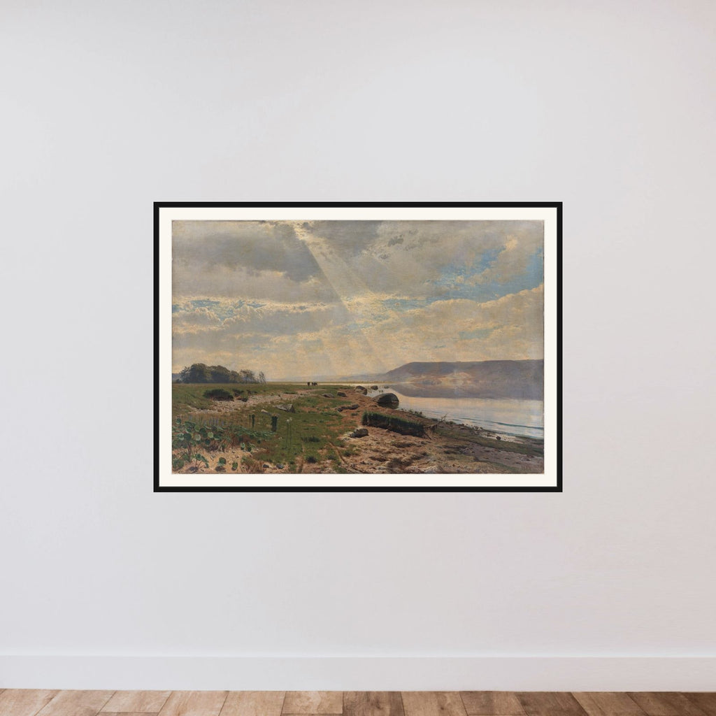 Mariager Fjord framed — shown to scale