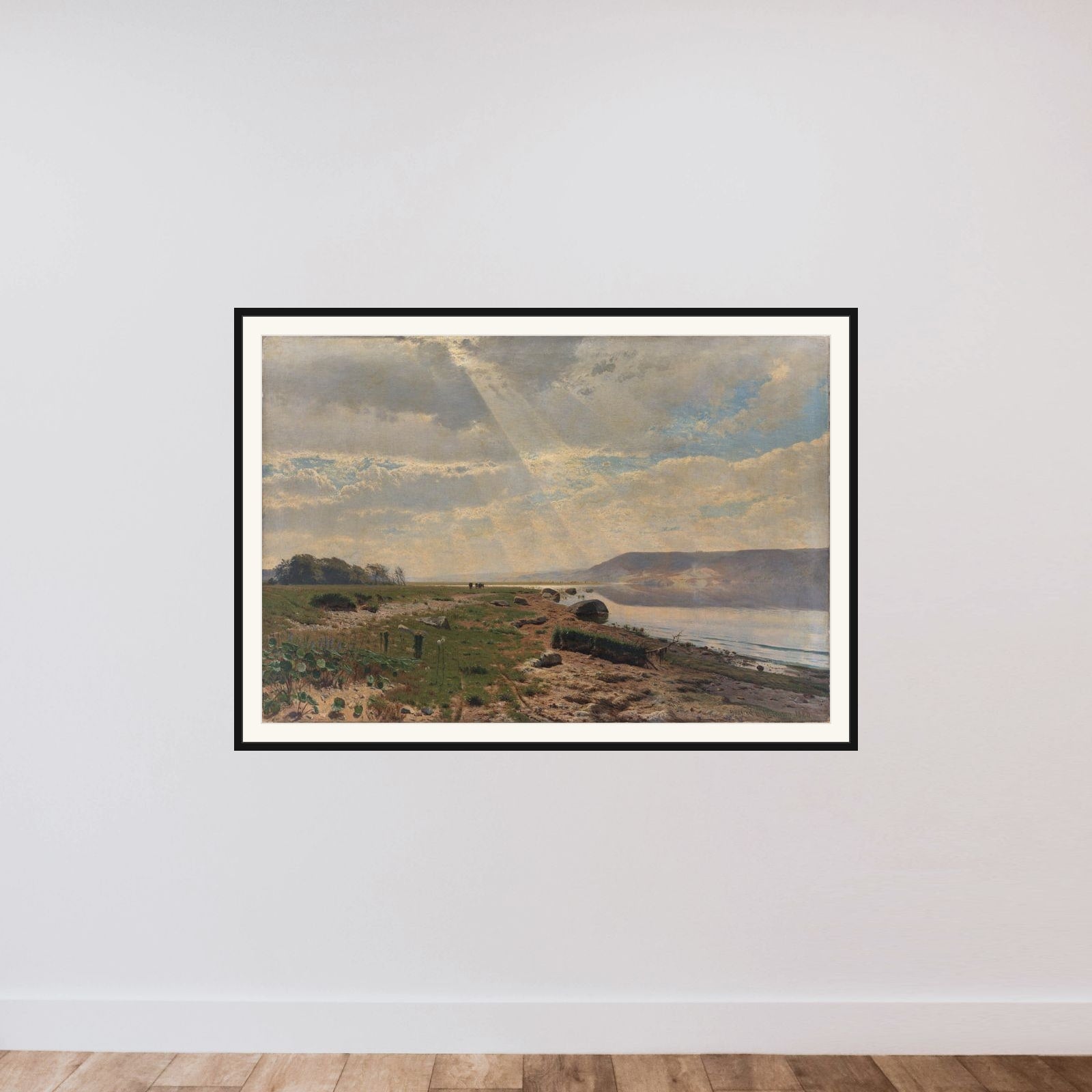 Mariager Fjord framed — shown to scale