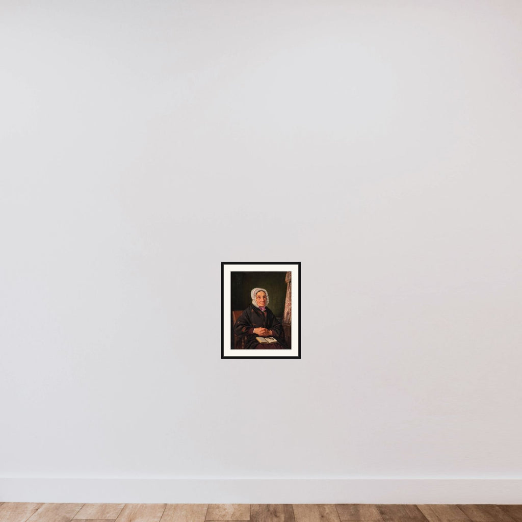 Ellen Roed, f. Jensen, kunstnerens moder framed — shown to scale