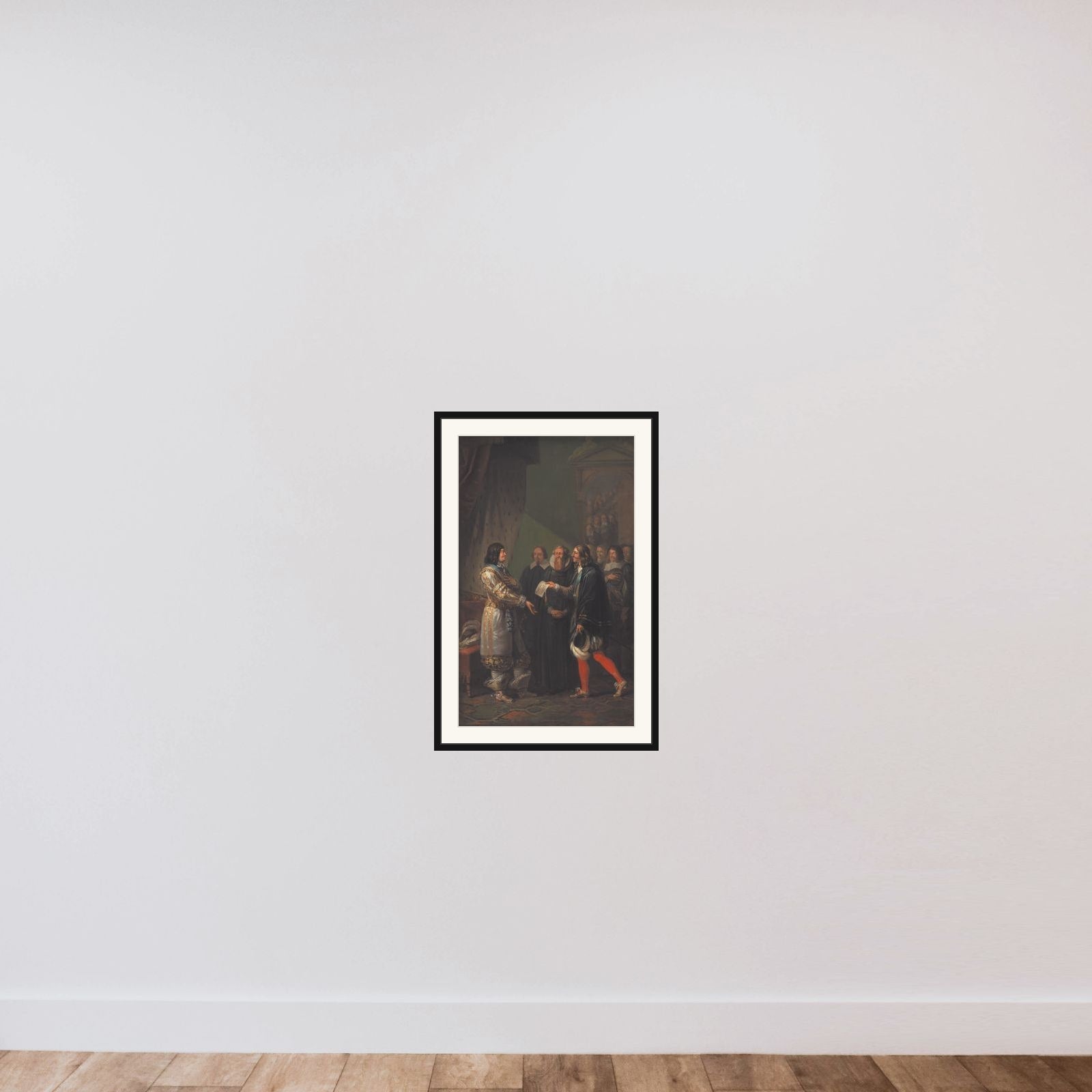 Frederik III modtager enevoldsmagten 1660 framed — shown to scale