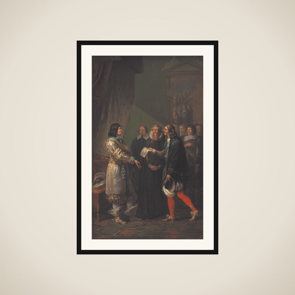 Frederik III modtager enevoldsmagten 1660 framed