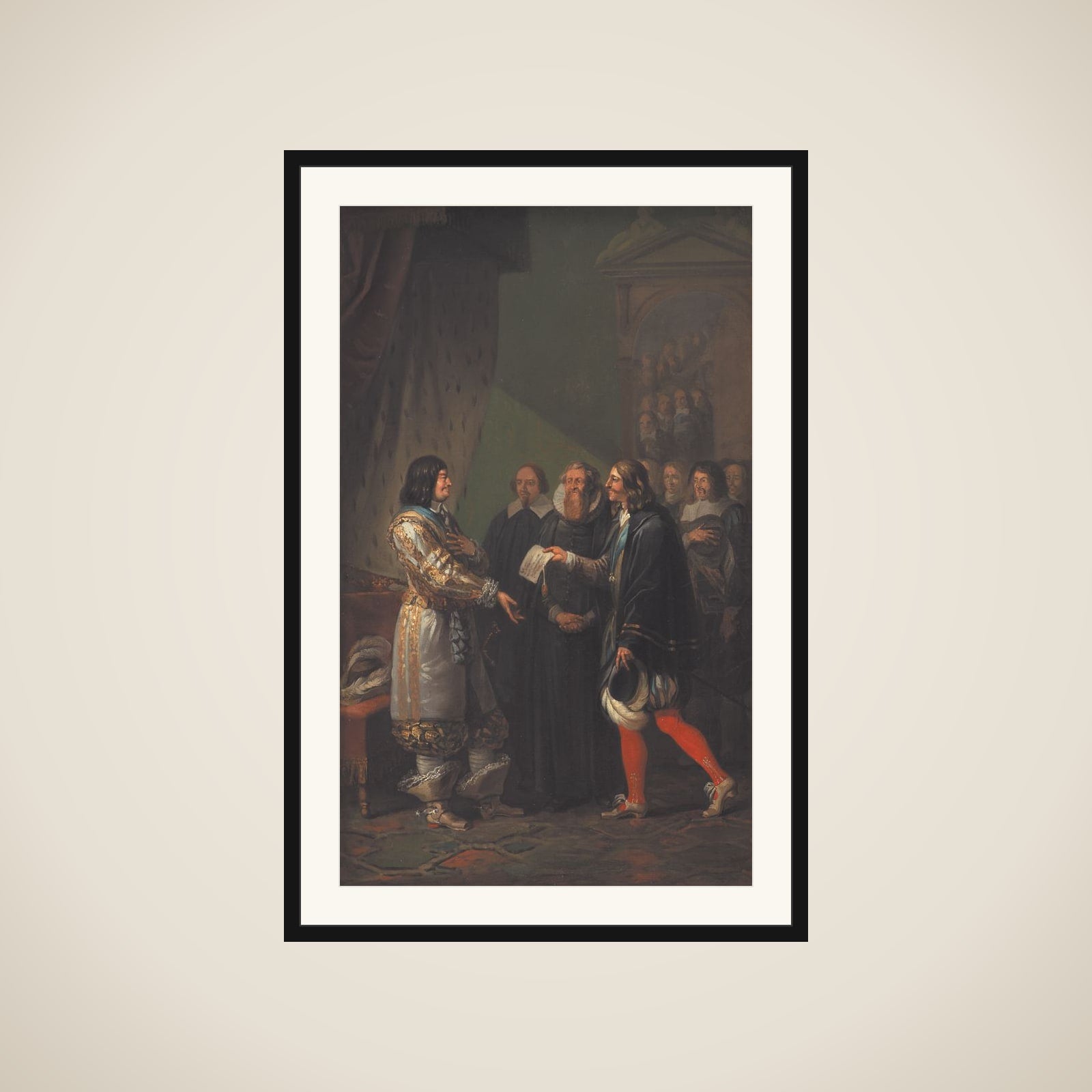 Frederik III modtager enevoldsmagten 1660 framed