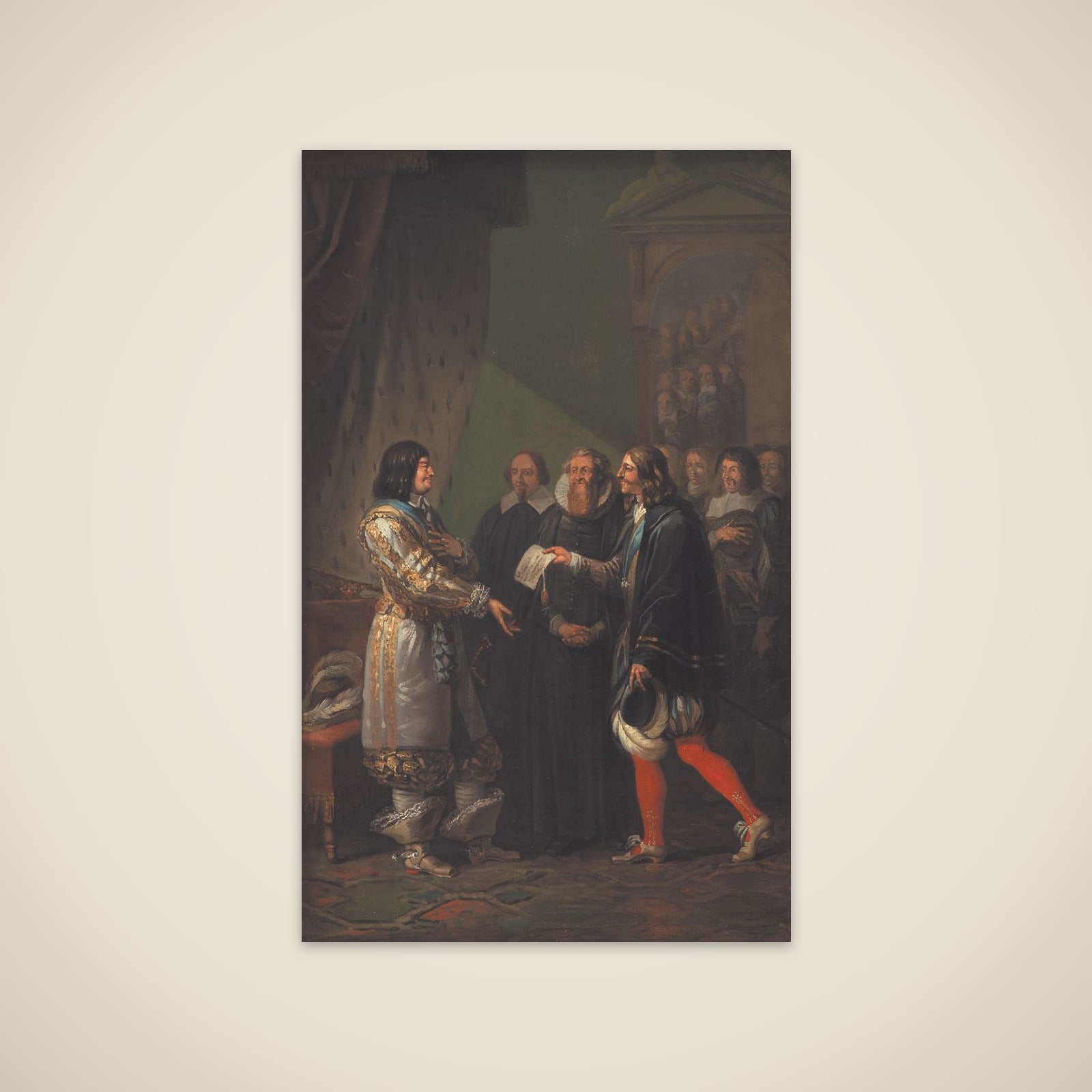 Frederik III modtager enevoldsmagten 1660 unframed print