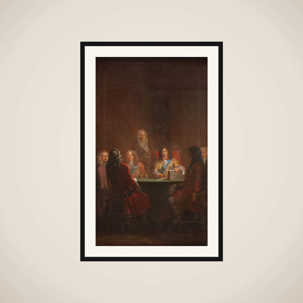 Christian V giver Danske Lov 1683 framed