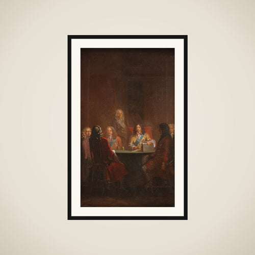 Christian V giver Danske Lov 1683 framed