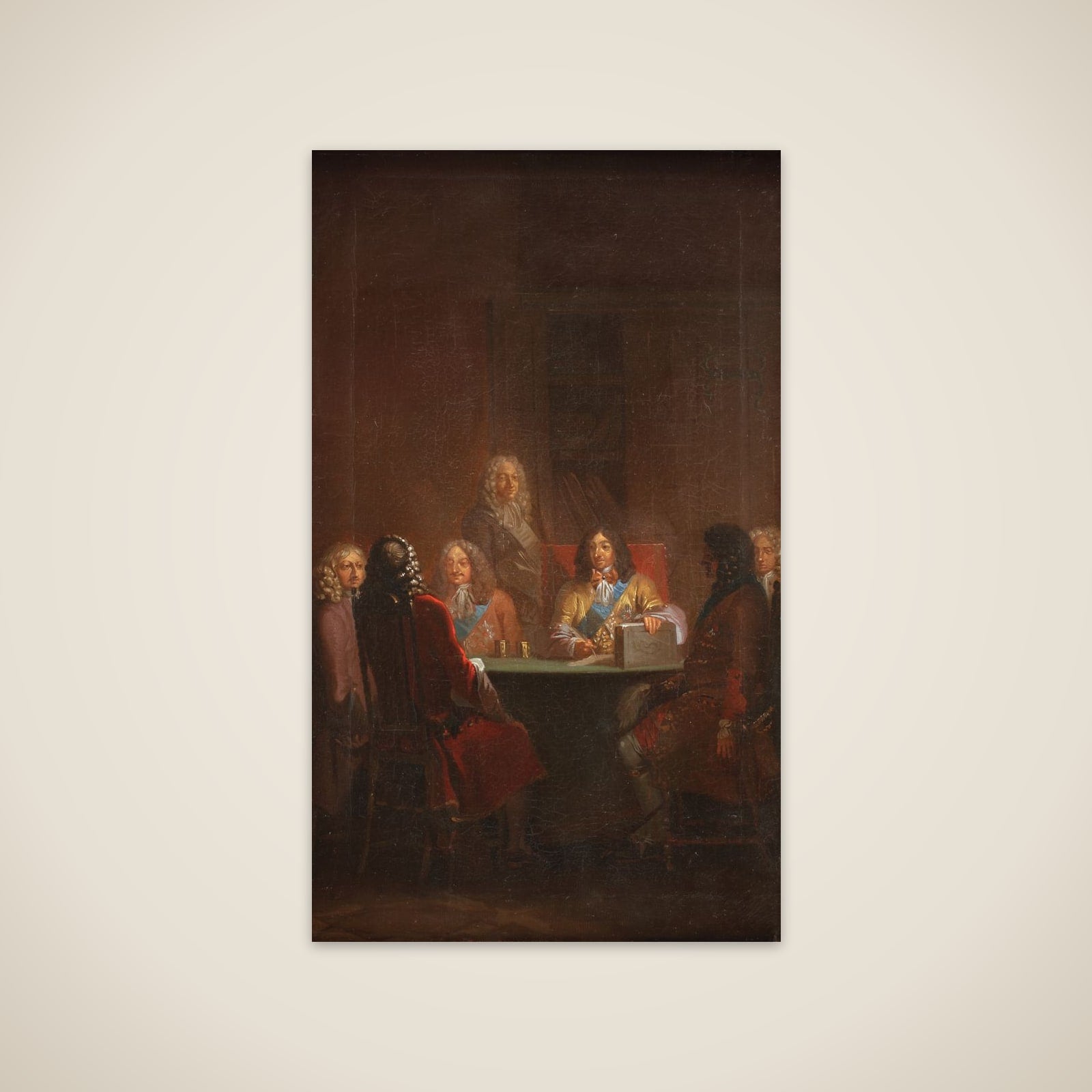 Christian V giver Danske Lov 1683 unframed print