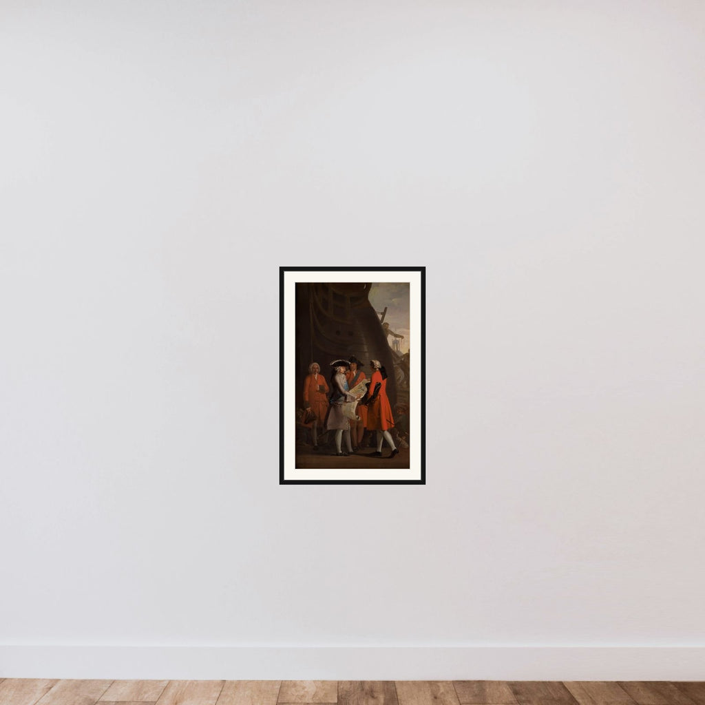 Dokken anlægges under Christian VI framed — shown to scale