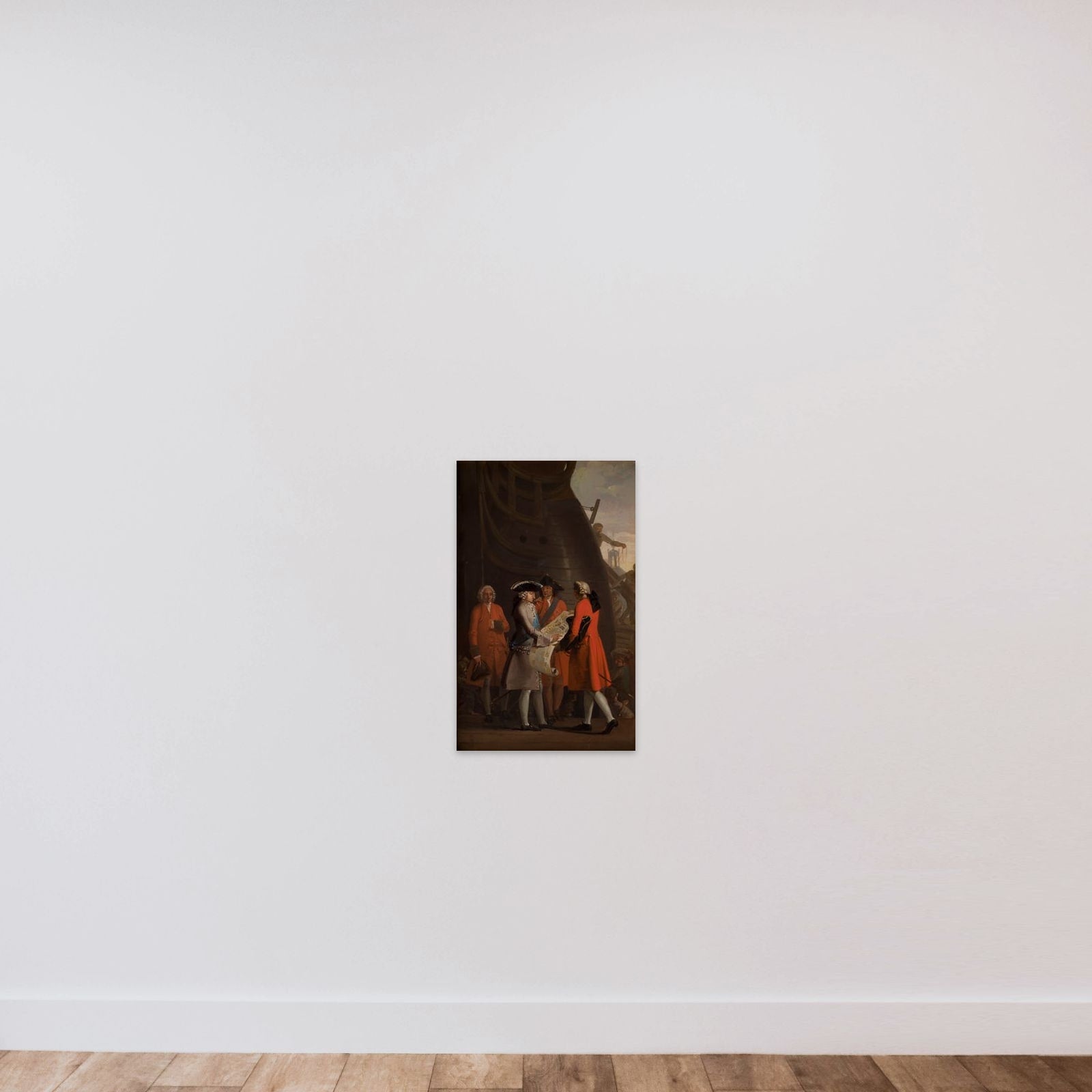 Dokken anlægges under Christian VI unframed — shown to scale