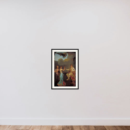 Christian VII forener den hertugelige med den kongelige del af Holsten i 1773 framed — shown to scale