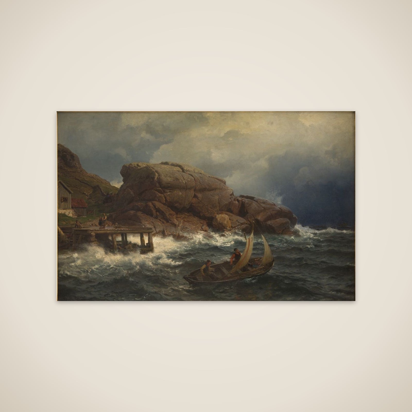 En norsk søhavn unframed print