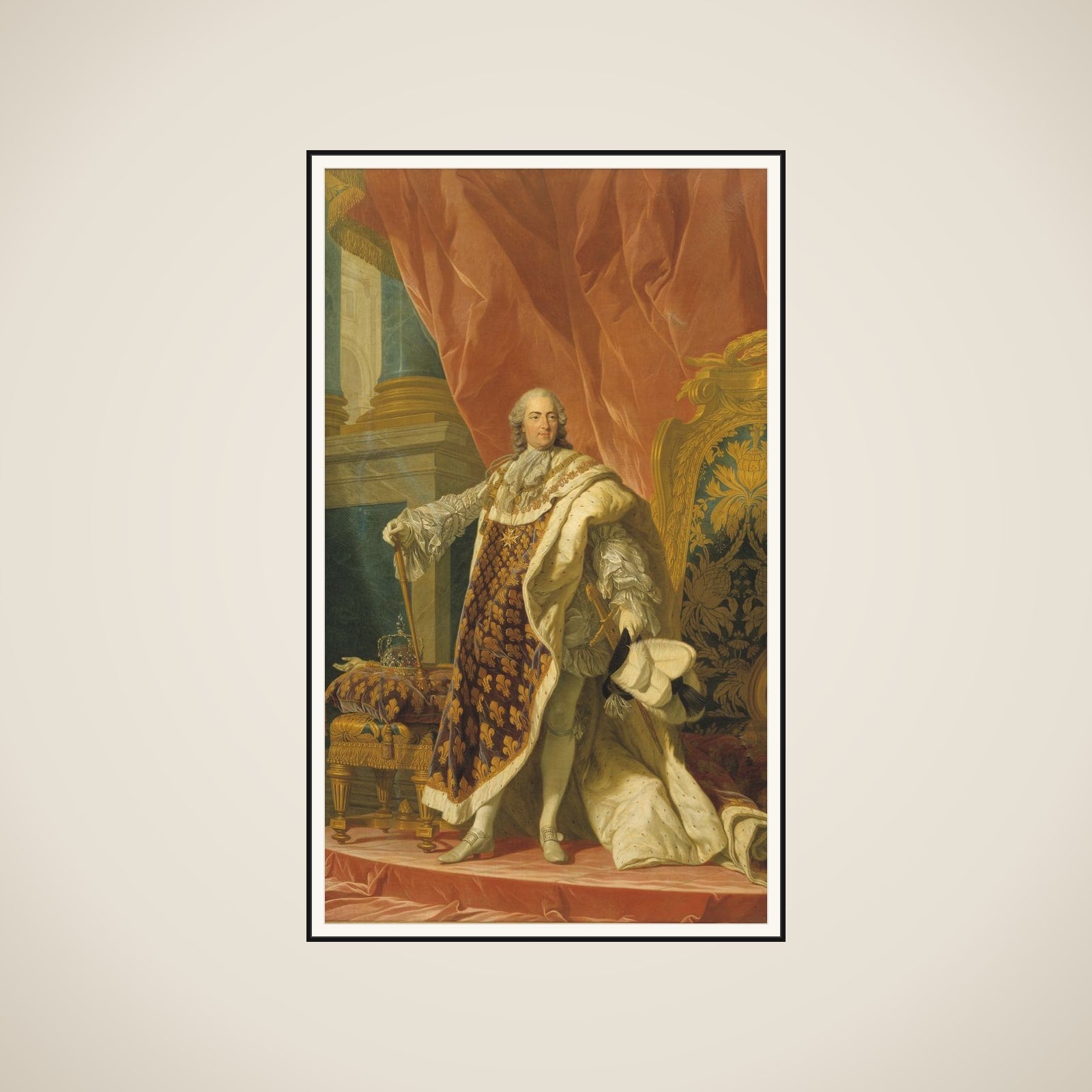 Ludvig XV af Frankrig (1710-1774) framed