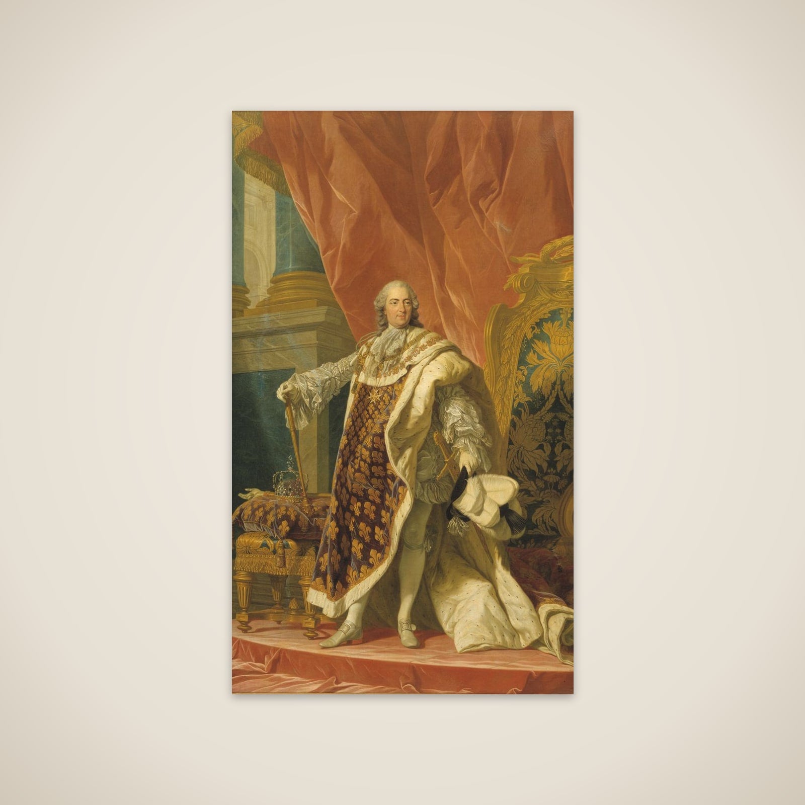 Ludvig XV af Frankrig (1710-1774) unframed print