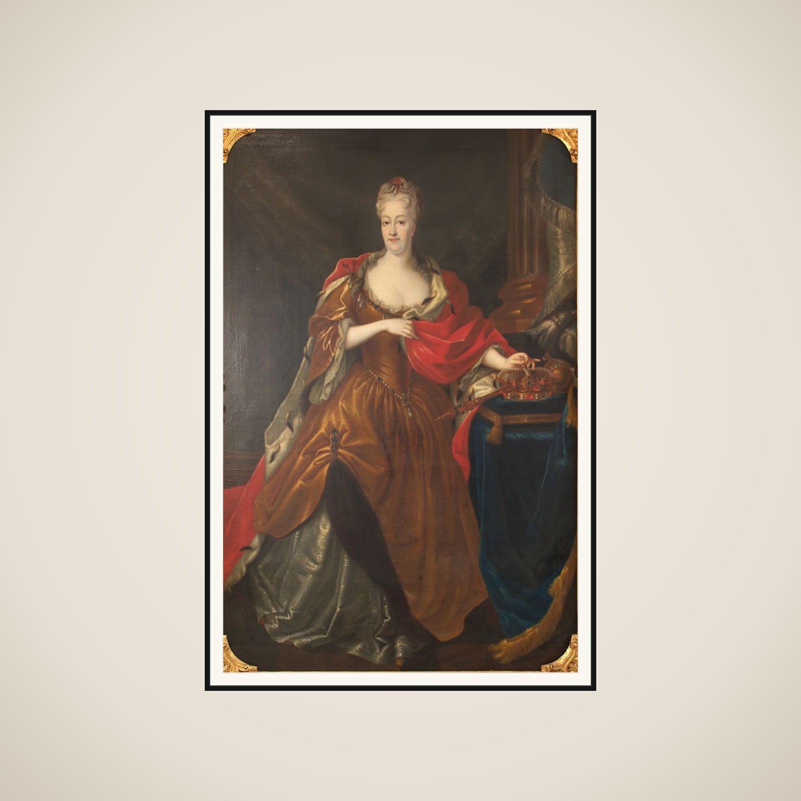 Portræt af Christine af Polen framed