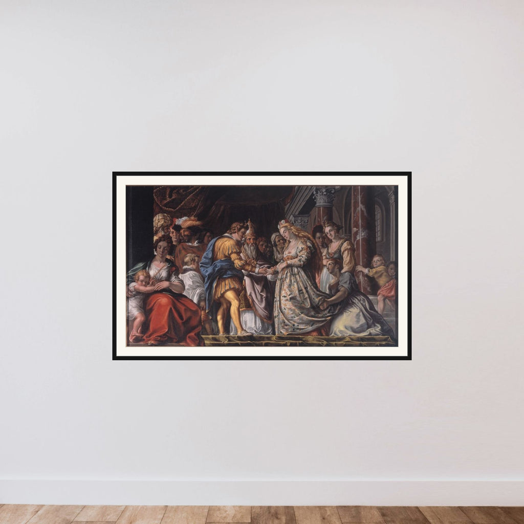 En trolovelse framed — shown to scale